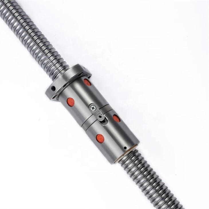 Aluminum Double Spindle 1605 Rolled Ball Screw Nut Assembly
